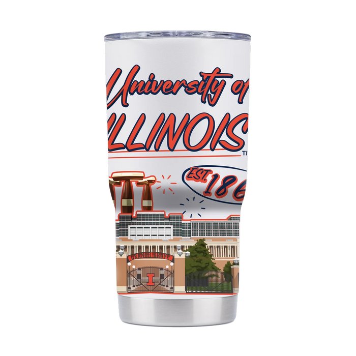 Illinois Campus Icons 20oz Tumbler