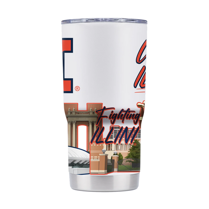 Illinois Campus Icons 20oz Tumbler