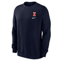 Illinois Nike Club Sweatshirt Men's Navy