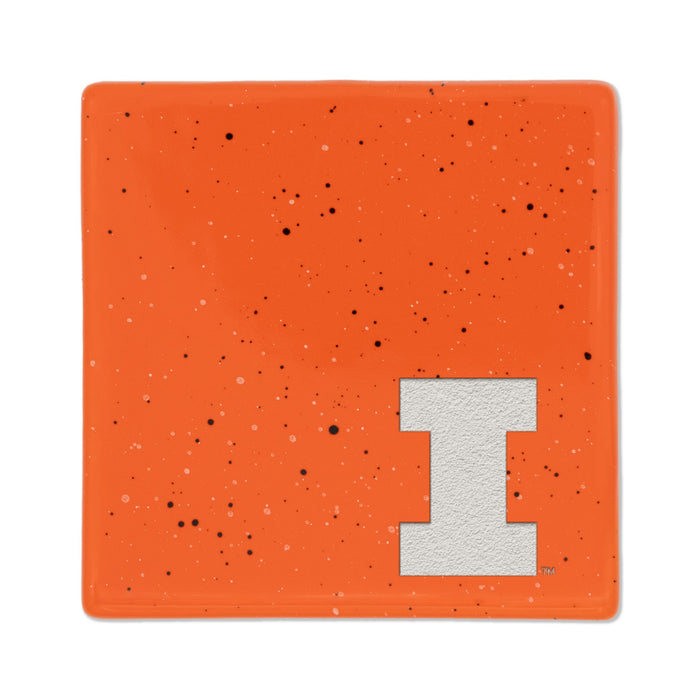 Illinois Coaster Orange Speckled Block I