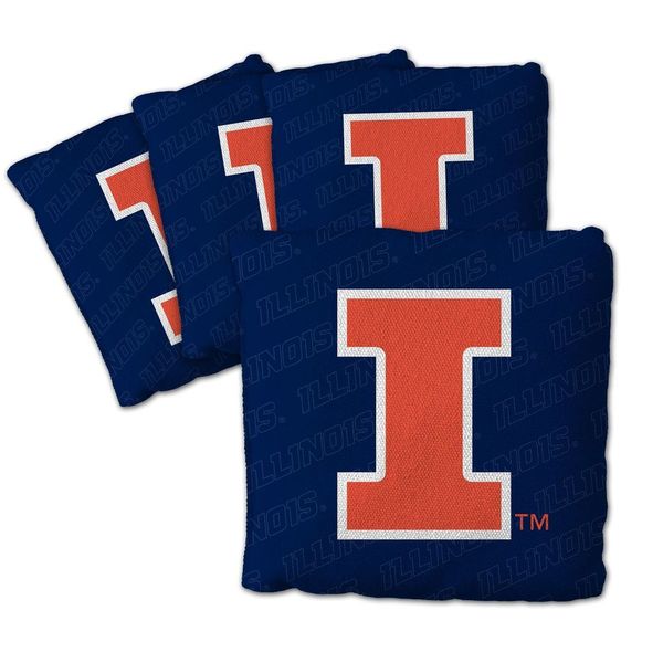 Illinois Cornhole Bag Set Navy