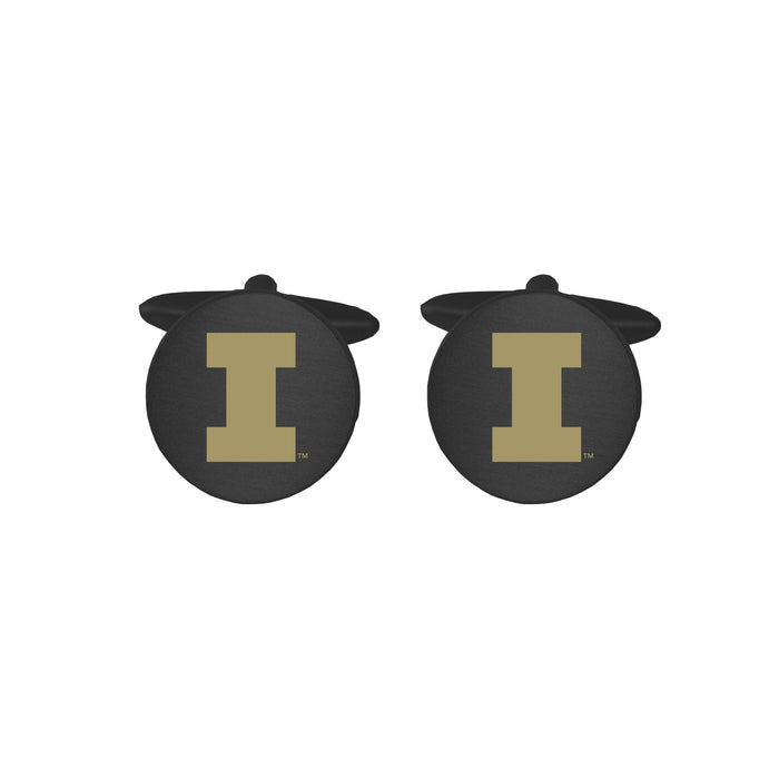 Illinois Cufflinks Black/Gold