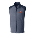 Illinois Cutter & Buck Navy Front Zip Vest Big & Tall