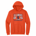 Illinois Dad Hoodie Orange Sweatshirt