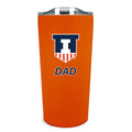 Illinois Dad Tumbler Orange Shield