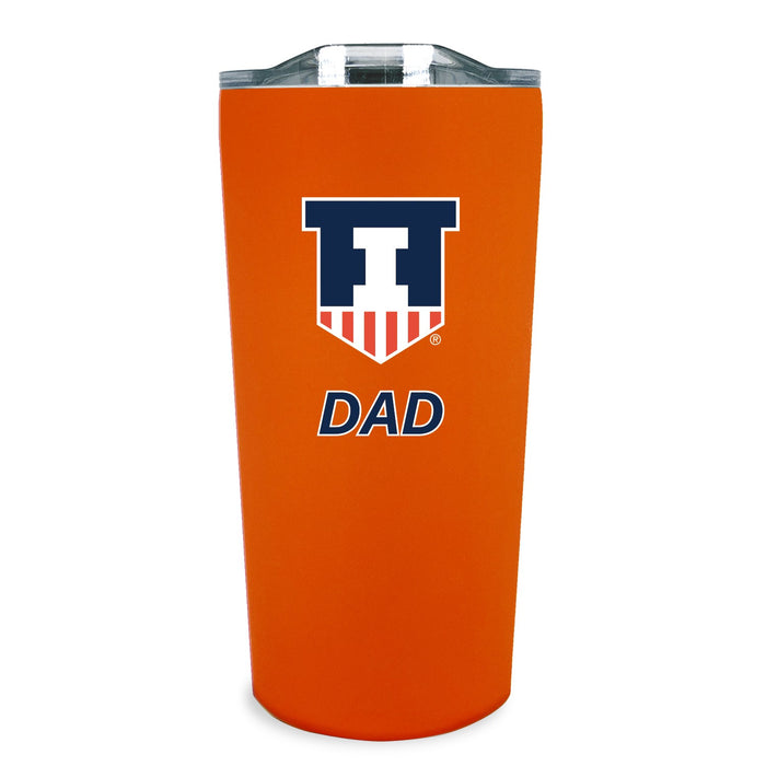 Illinois Dad Tumbler Orange Shield