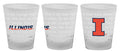 Illinois Fighting Illini 1.5oz Frosted Shot Glass