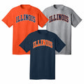 Illinois Fighting Illini 2 Color Arch T-Shirt