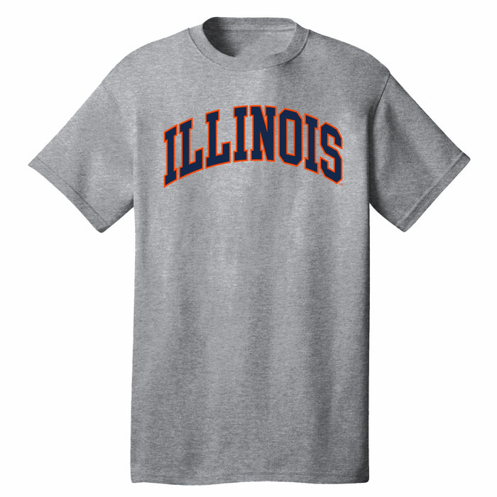 Illinois Fighting Illini 2 Color Arch T-Shirt