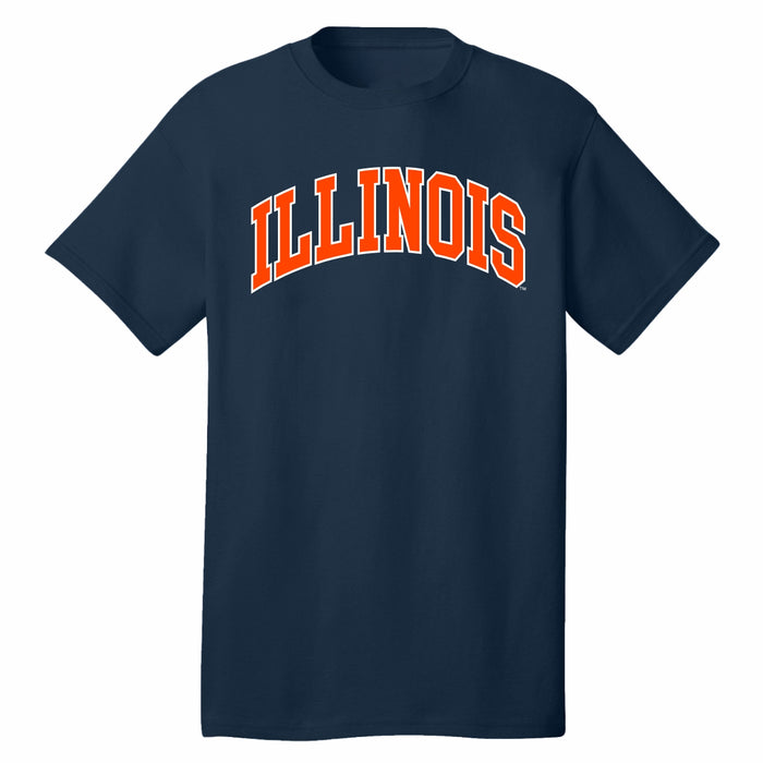 Illinois Fighting Illini 2 Color Arch T-Shirt