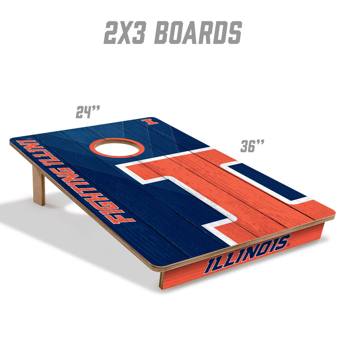 Illinois Fighting Illini 2’ x 3’ Cornhole Game