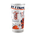 Illinois Fighting Illini 20oz Scatter Logo Tumbler