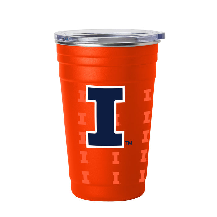 Illinois Fighting Illini 22oz Orange Stainless Cup