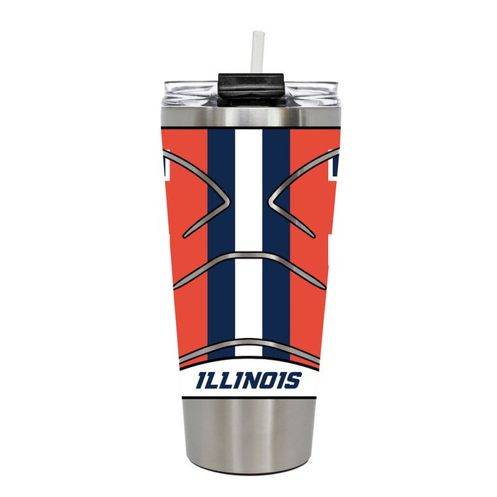 Illinois Fighting Illini 32oz Football Helmet Tumbler