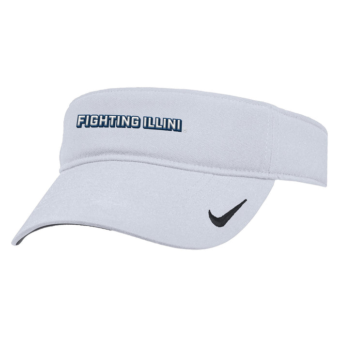 Illinois Fighting Illini Nike Ace Visor – White