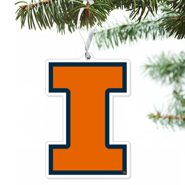 Illinois Fighting Illini Acrylic Ornament