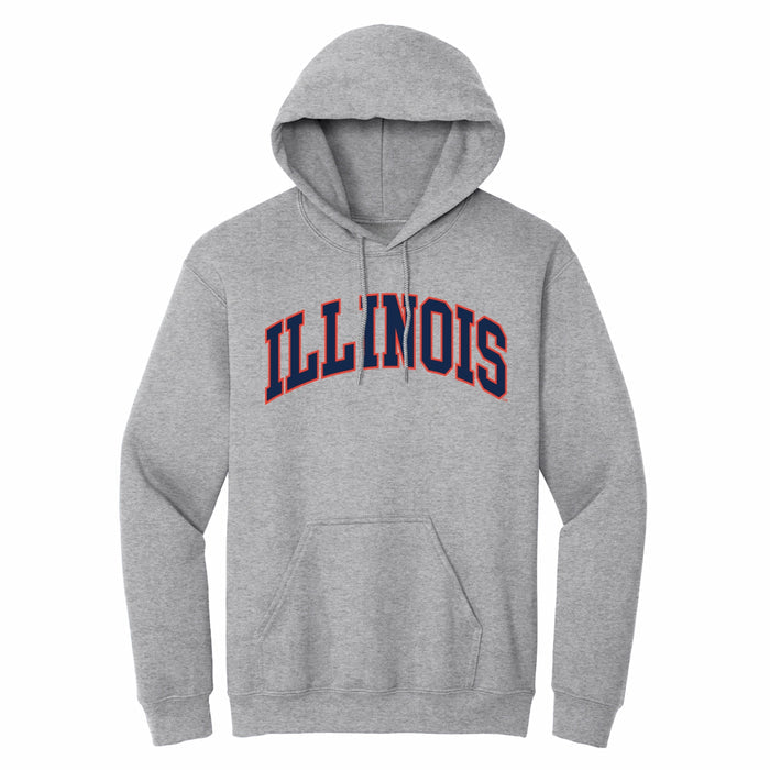 Illinois Fighting Illini Arch 2-Color Hoodie