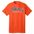 Illinois Fighting Illini Baseball T-Shirt Orange Script