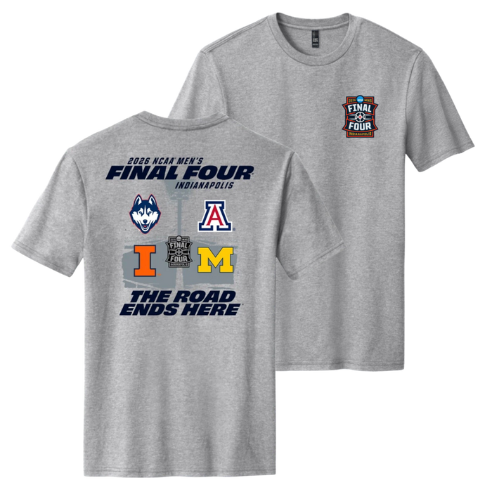 Illinois Fighting Illini Basketball Final Four Field Heather Tee Short Sleeve Tee