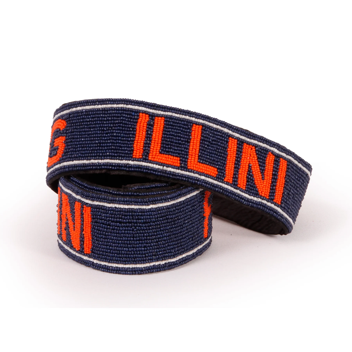 Illinois Fighting Illini Beaded Purse Strap