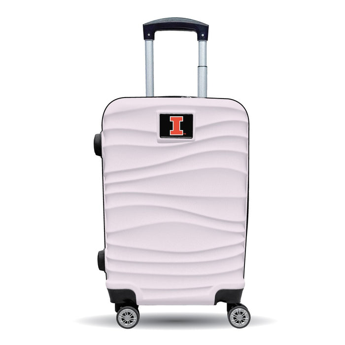 Illinois Fighting Illini Blitz 21" Hard Shell Carry On Luggage - Pink