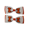 Illinois Fighting Illini Block I Bow Pair