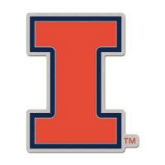 Illinois Fighting Illini Block I Lapel Pin