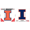 Illinois Fighting Illini Block I Magnet Set