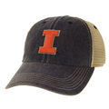 Illinois Fighting Illini Block I Navy Trucker Hat