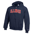 Illinois Fighting Illini Champion Full Zip Powerblend Hood