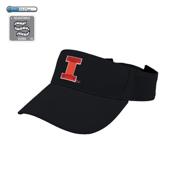 Illinois Fighting Illini Coolmax Adjustable Visor – Navy