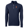 Illinois Fighting Illini Cutter & Buck Adapt Eco Knit Hybrid Recycled Mens Quarter Zip