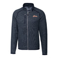 Illinois Fighting Illini Cutter & Buck Mainsail Men's Navy Sweater-Knit Jacket