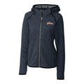 Illinois Fighting Illini Cutter & Buck Mainsail Sweater-Knit Hoodie Womens Full Zip Jacket