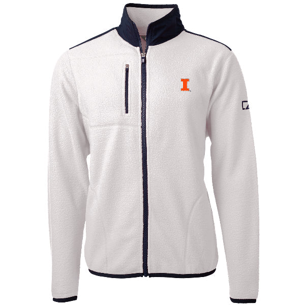 Illinois Fighting Illini Cutter & Buck Men's Cascade Eco Sherpa Fleece Jacket