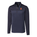 Illinois Fighting Illini Cutter & Buck Traverse Stripe Stretch Quarter-Zip Pullover