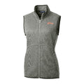 Illinois Fighting Illini Cutter & Buck Women's Mainsail Sweater Knit Full Zip Vest