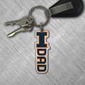 Illinois Fighting Illini Dad Keychain
