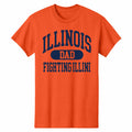 Illinois Fighting Illini Dad Orange T-Shirt