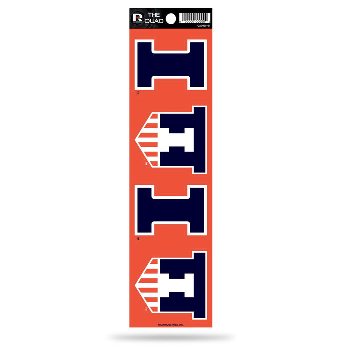 Illinois Fighting Illini Decal Set
