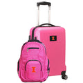 Illinois Fighting Illini Deluxe Two Piece Luggage and Backpack Set