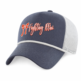Illinois Fighting Illini Denim Script Bow Hat