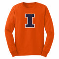Illinois Fighting Illini Distressed Block I Orange Long-Sleeve T-Shirt