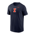 Illinois Fighting Illini Nike Dri-Fit Cotton Block I Team Short Sleeve Tee