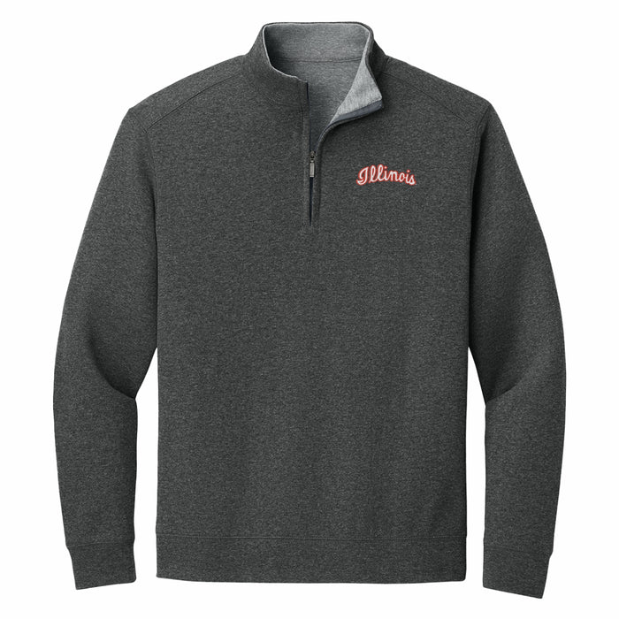 Illinois Fighting Illini Embroidered Script Quarter Zip
