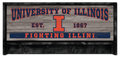 Illinois Fighting Illini Est. 1867 Wooden Coat Rack