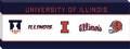 Illinois Fighting Illini Evolution logo Canvas