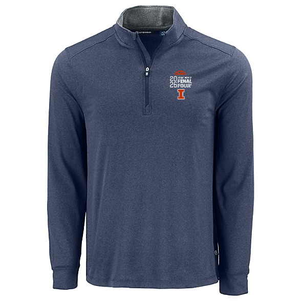 Illinois Fighting Illini Final Four Big and Tall Forge Quarter-Zip Pullover