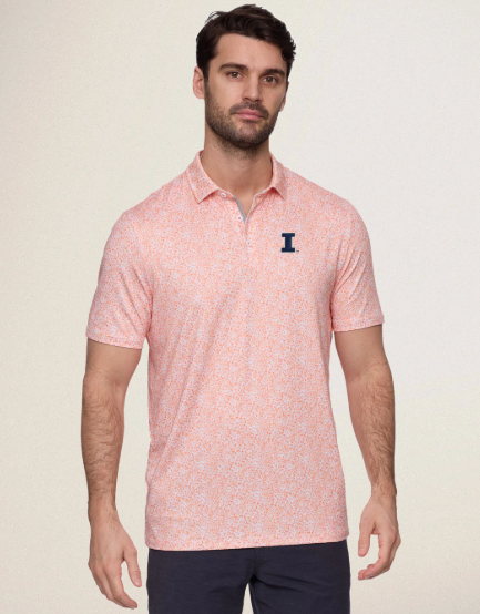 Illinois Fighting Illini Flag & Anthem MVP Polo