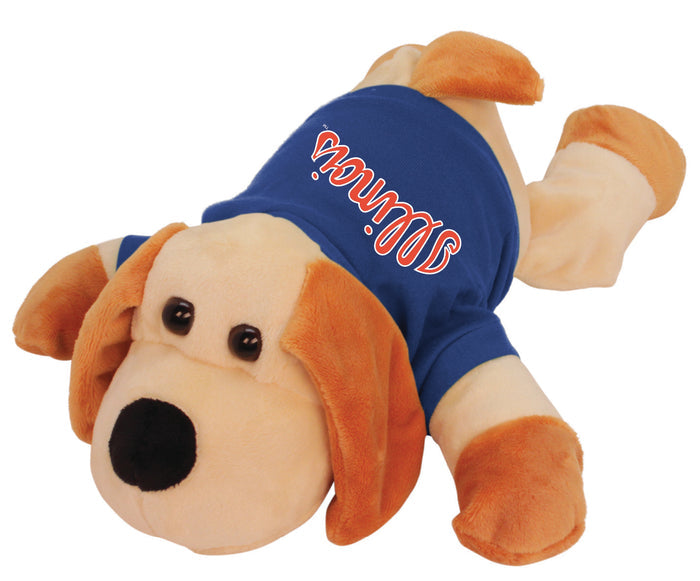 Illinois Fighting Illini Floppy Dog with Navy Script Shirt